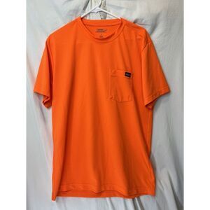 Dickies Orange Pocket Tee T-Shirt Short Sleeves Relaxed Fit Large See Pics
